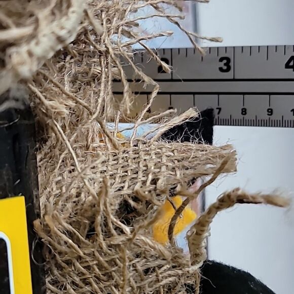 Pittsburgh Steeler Jagoff Black and Gold Rag Wreath - Picture 5 of 5